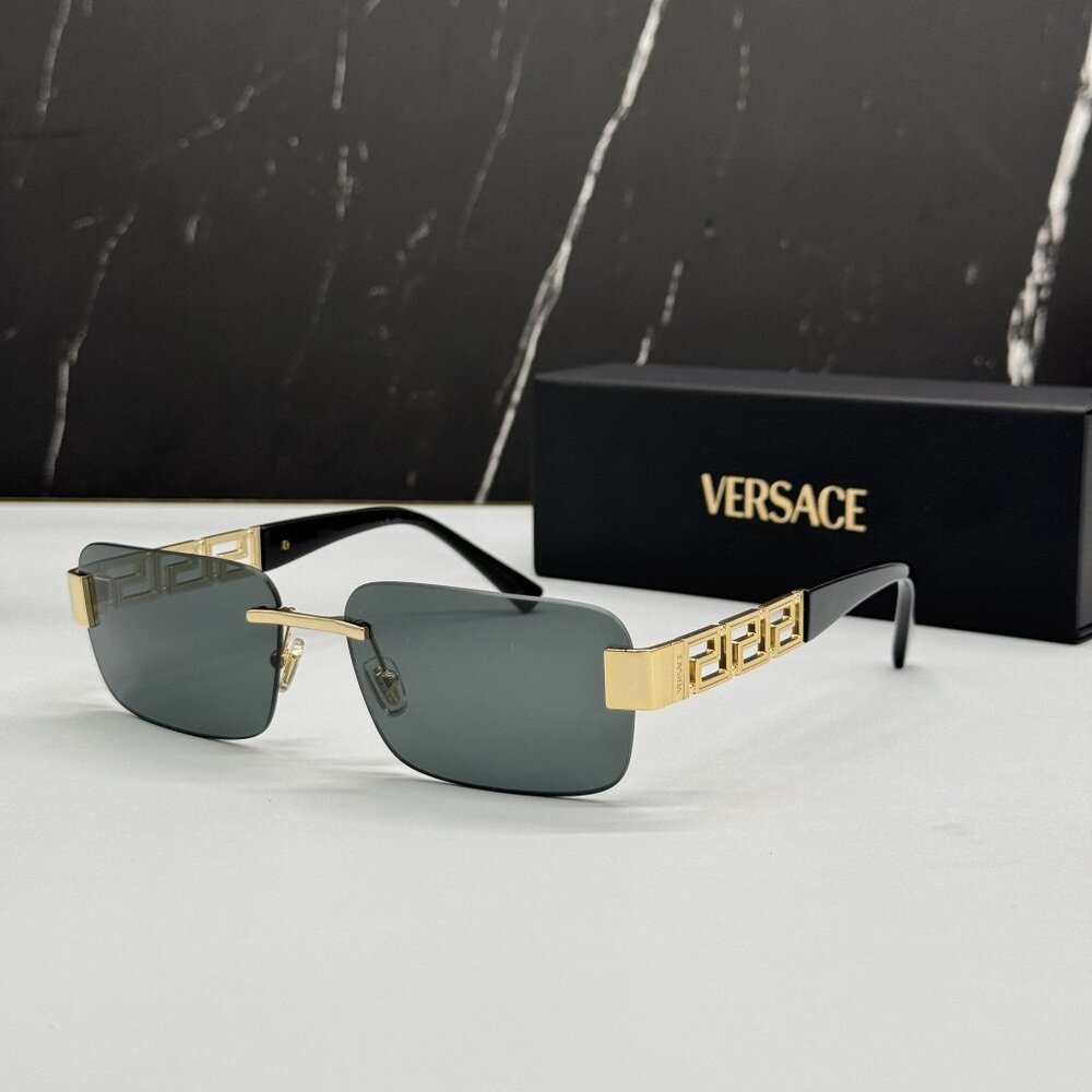 NEW VERSACE VE2298 1002/87 SUNGLASSES MOD 2298 GOLD MEN EYEWEAR VE2298 100287